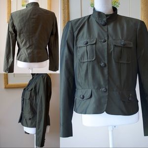 Calvin Klein Military Jacket Dark Army Green 10